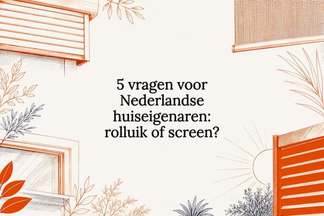 5 vragen voor Nederlandse huiseigenaren: rolluik of screen?