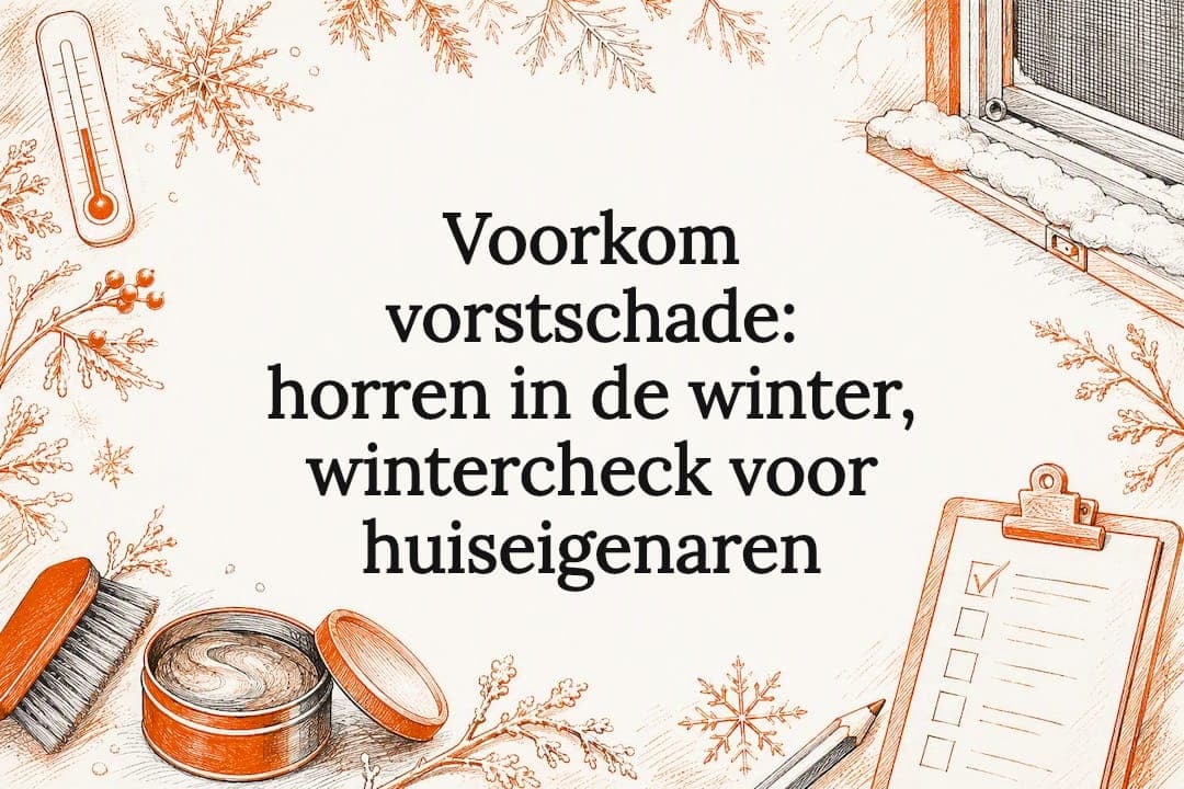 Voorkom vorstschade: horren in de winter, wintercheck voor huiseigenaren